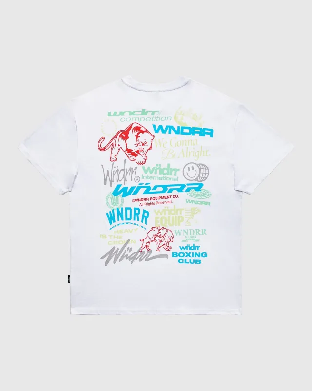 SYNDICATE BOX FIT TEE - WHITE sold by WNDRR