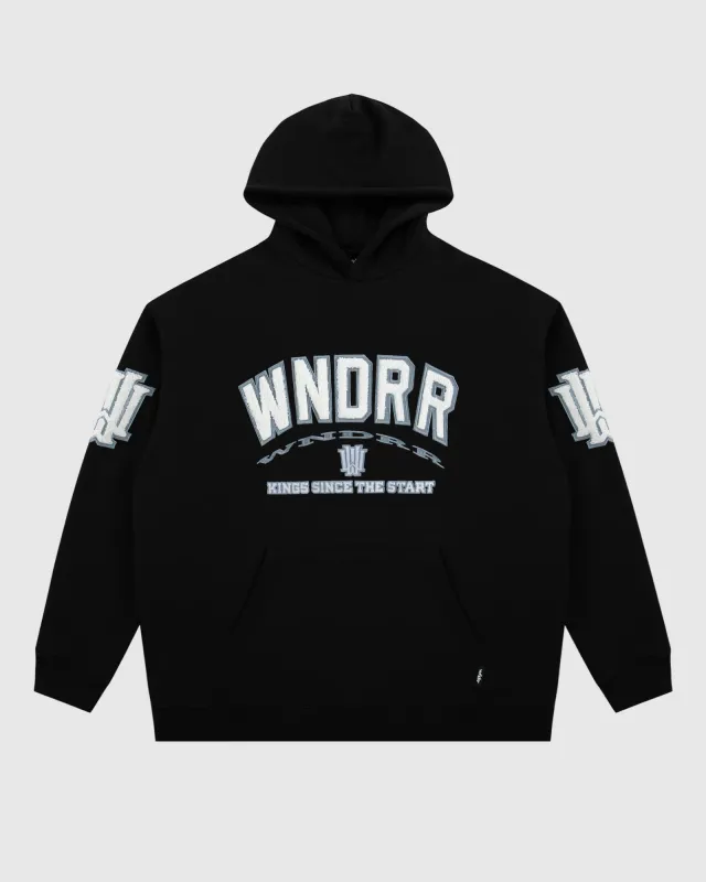 INSTITUTE HOOD SWEAT - BLACK sold by WNDRR