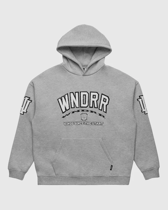 INSTITUTE HOOD SWEAT - GREY MARLE sold by WNDRR