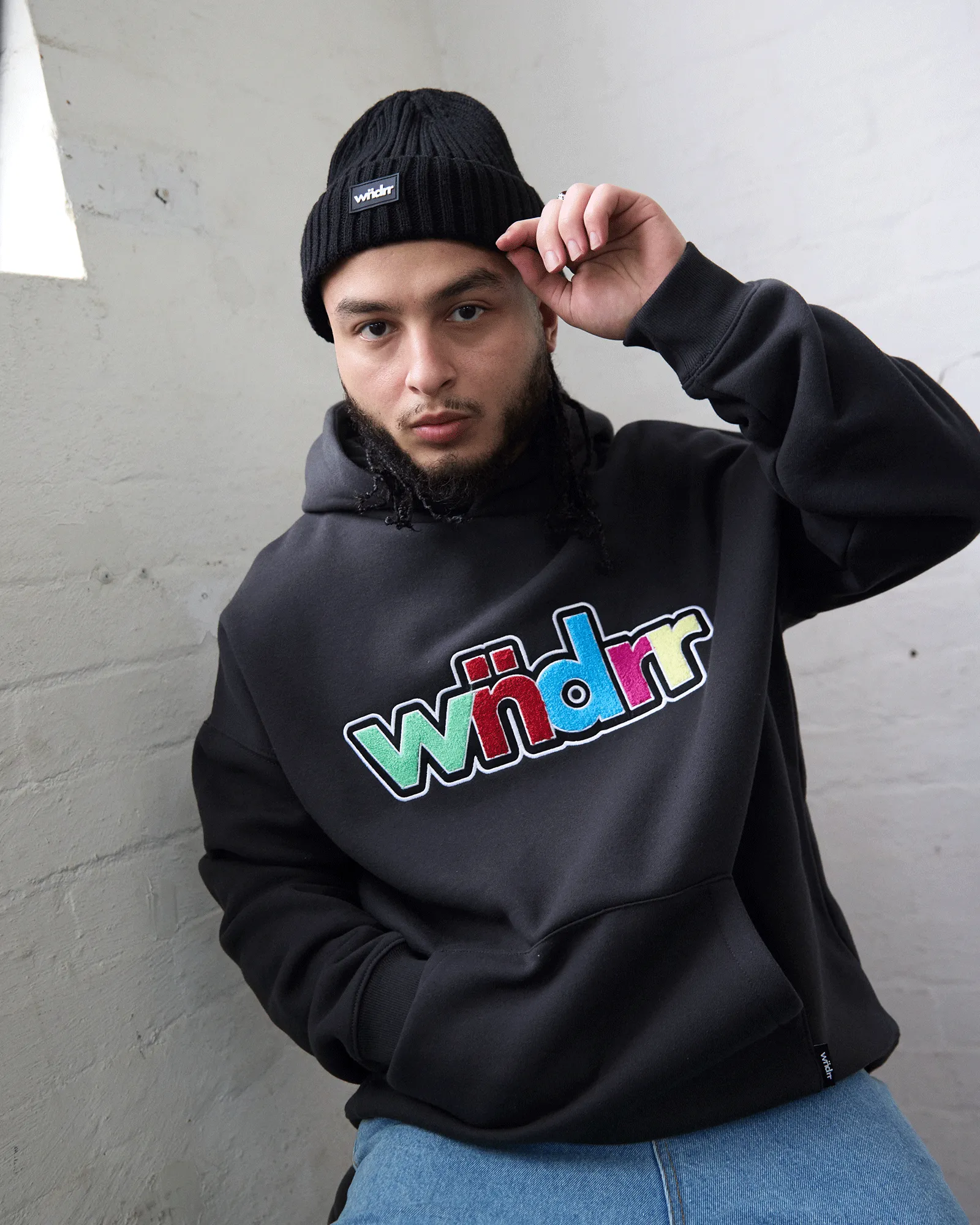 TINT HOOD SWEAT - FADED BLACK sold by WNDRR product image thumbnail 2