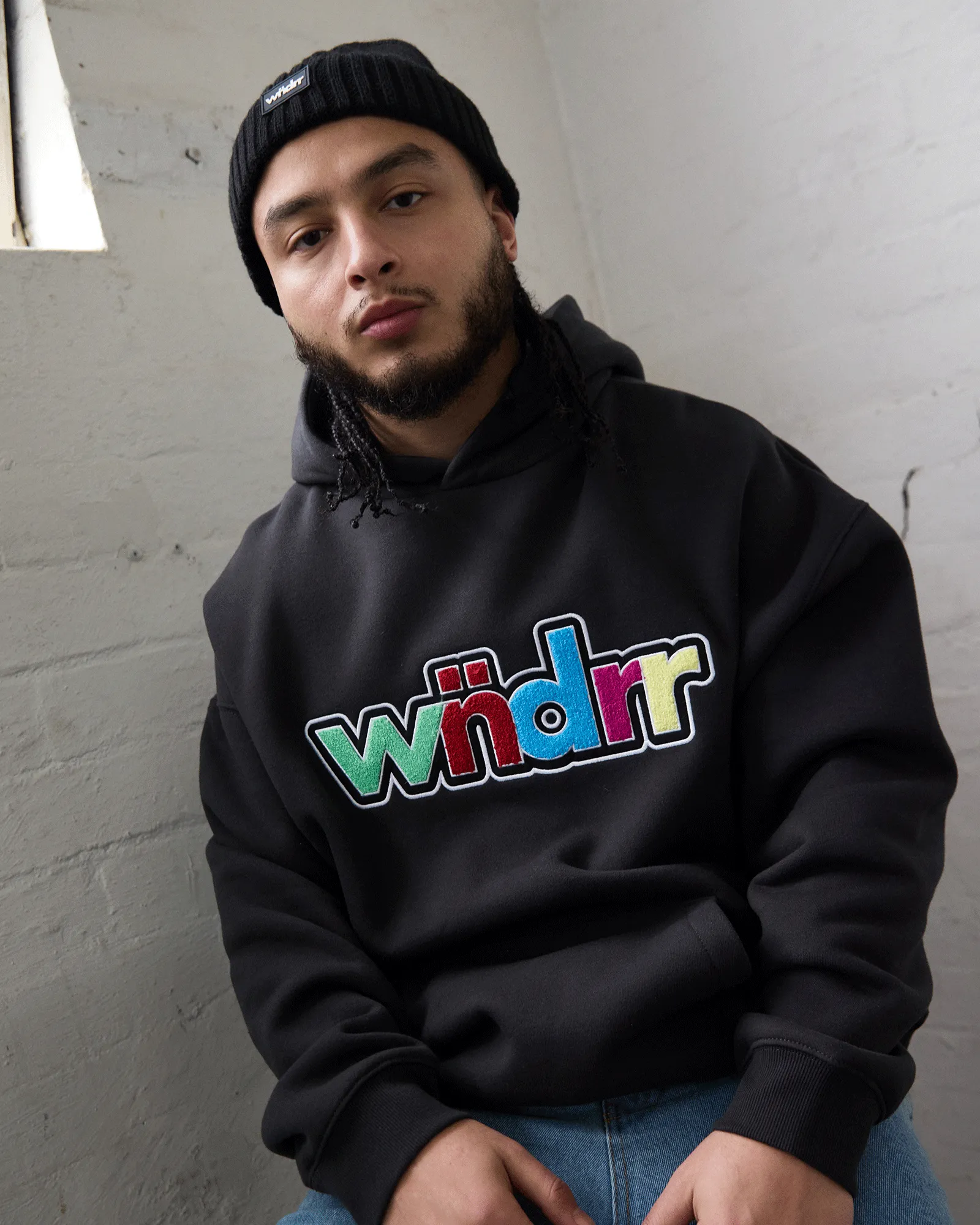 TINT HOOD SWEAT - FADED BLACK sold by WNDRR product image thumbnail 5