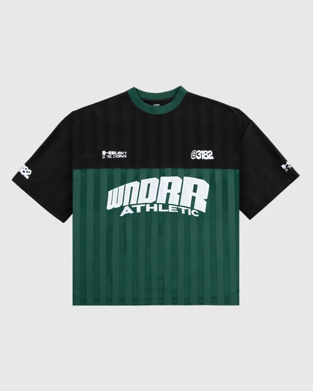 SHIFT QUARTERBACK JERSEY - BLACK/GREEN sold by WNDRR