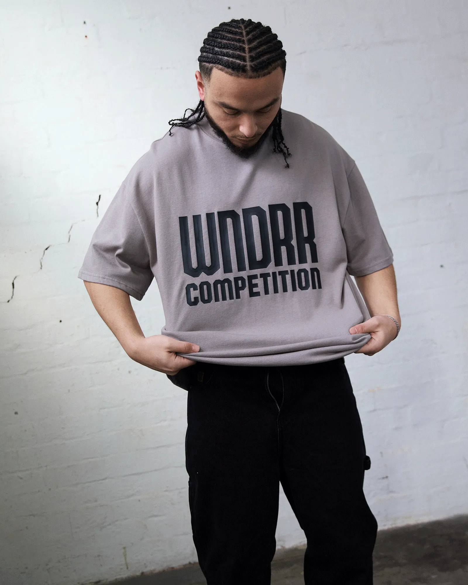 FUNDAMENTAL HEAVY WEIGHT TEE - MOON GREY sold by WNDRR product image thumbnail 5