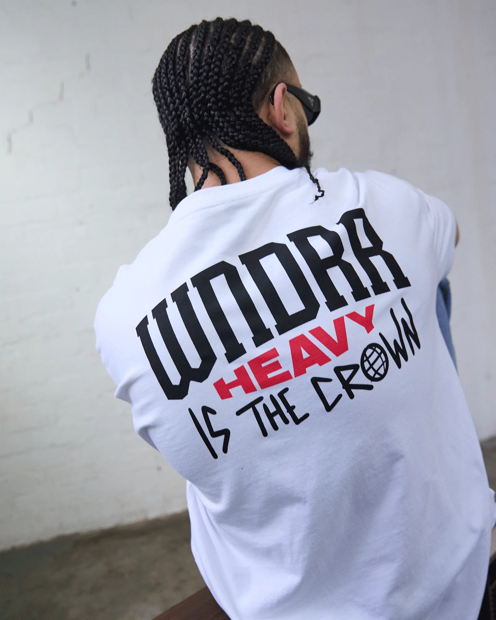 PLEDGE BOX FIT TEE - WHITE sold by WNDRR product image thumbnail 2
