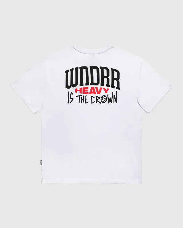 PLEDGE BOX FIT TEE - WHITE sold by WNDRR