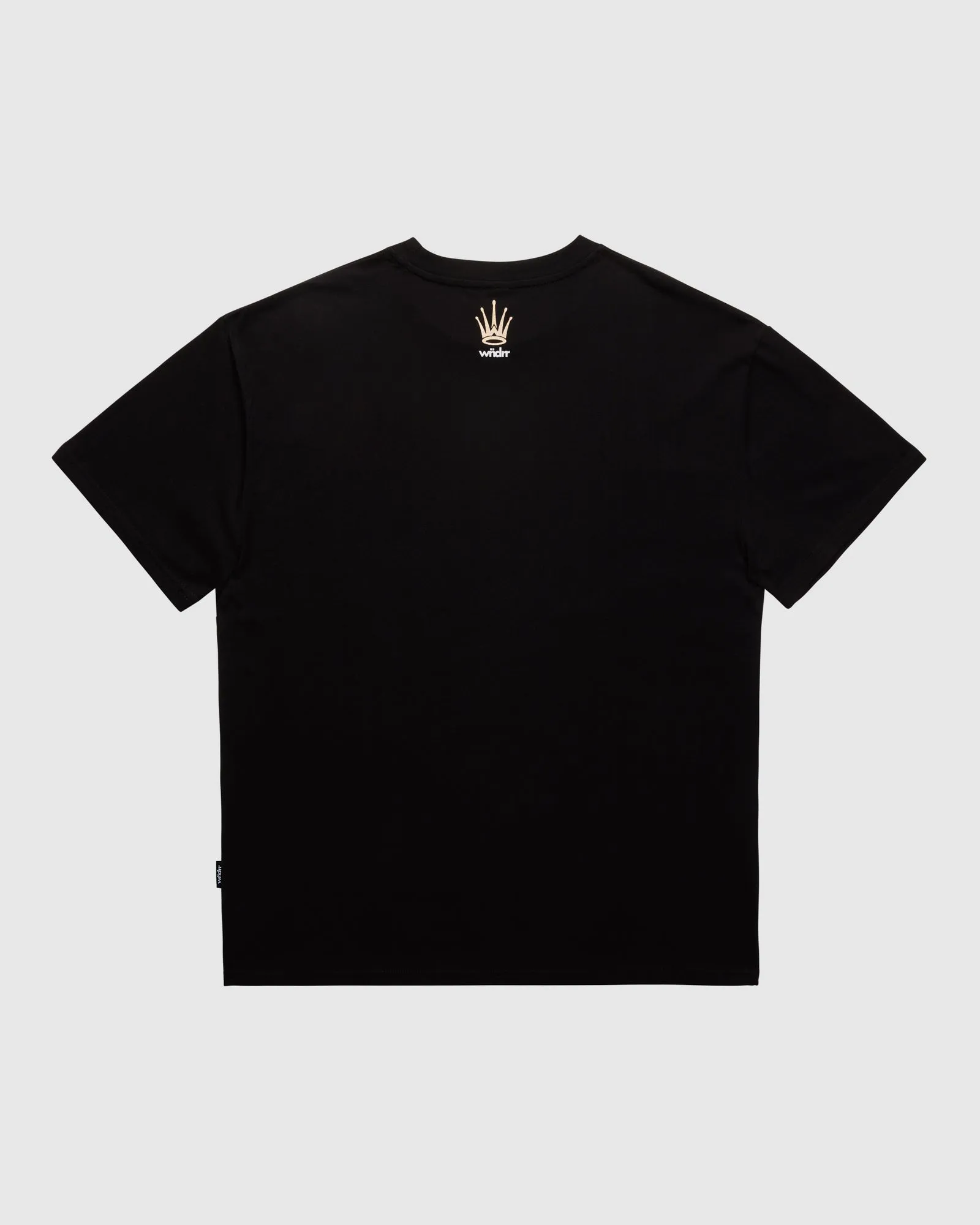 CREST BOX FIT TEE - BLACK sold by WNDRR product image thumbnail 3