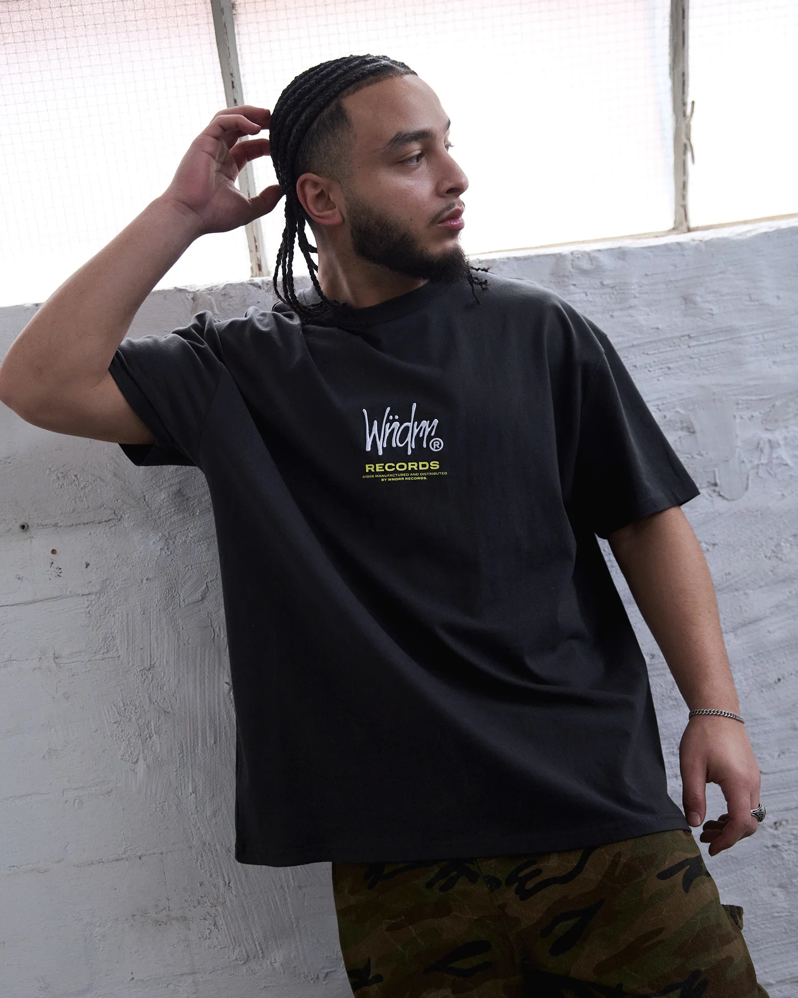 ATLANTIC BOX FIT TEE - FADED BLACK sold by WNDRR product image thumbnail 2