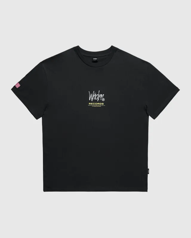 ATLANTIC BOX FIT TEE - FADED BLACK made by WNDRR