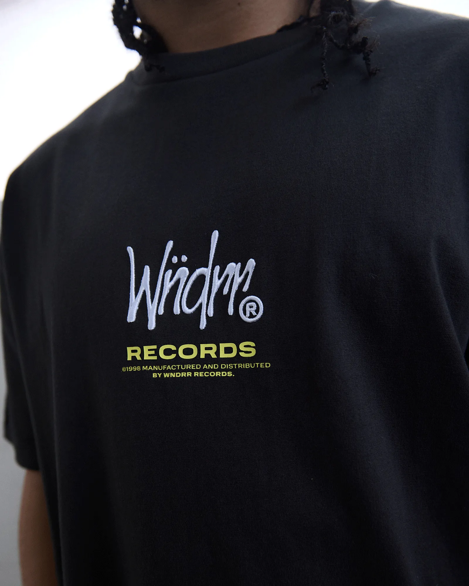 ATLANTIC BOX FIT TEE - FADED BLACK sold by WNDRR product image thumbnail 5