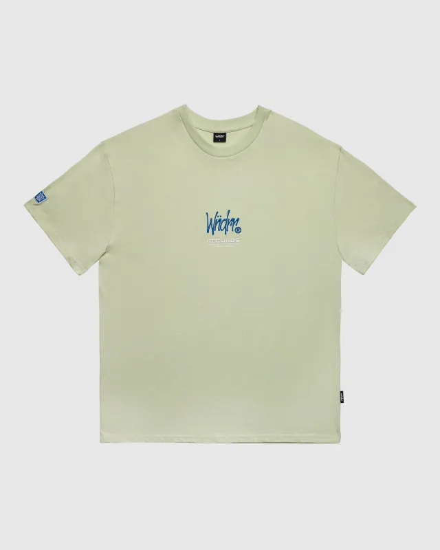 ATLANTIC BOX FIT TEE - AURA GREEN sold by WNDRR