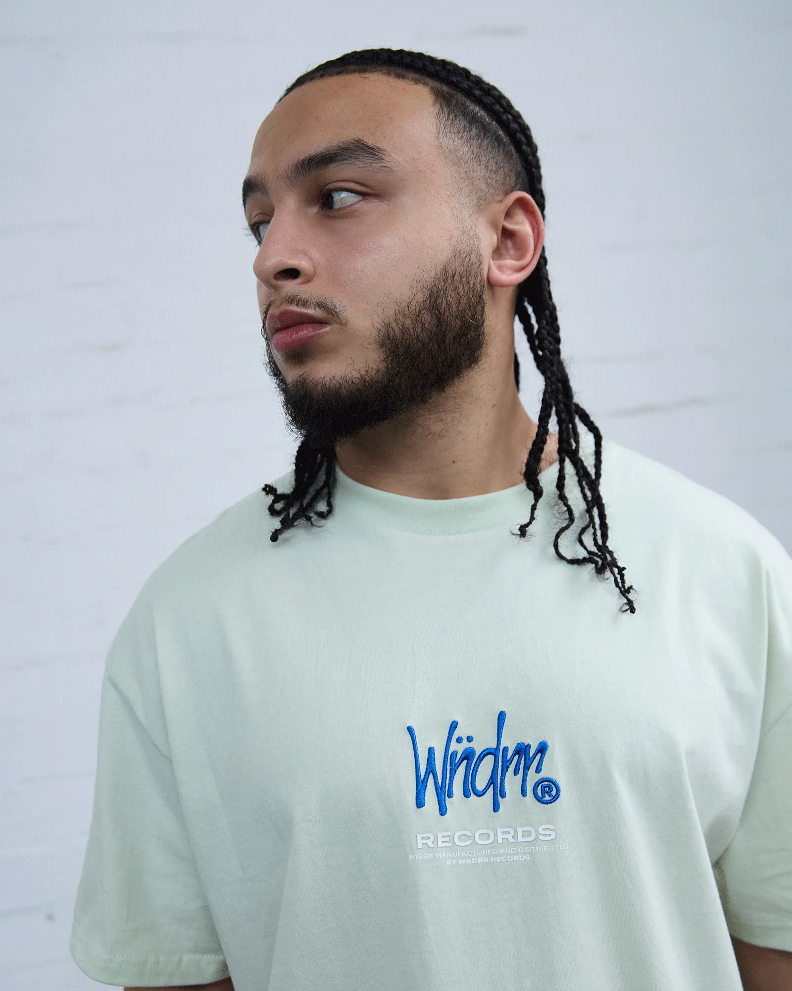 ATLANTIC BOX FIT TEE - AURA GREEN sold by WNDRR product image thumbnail 2