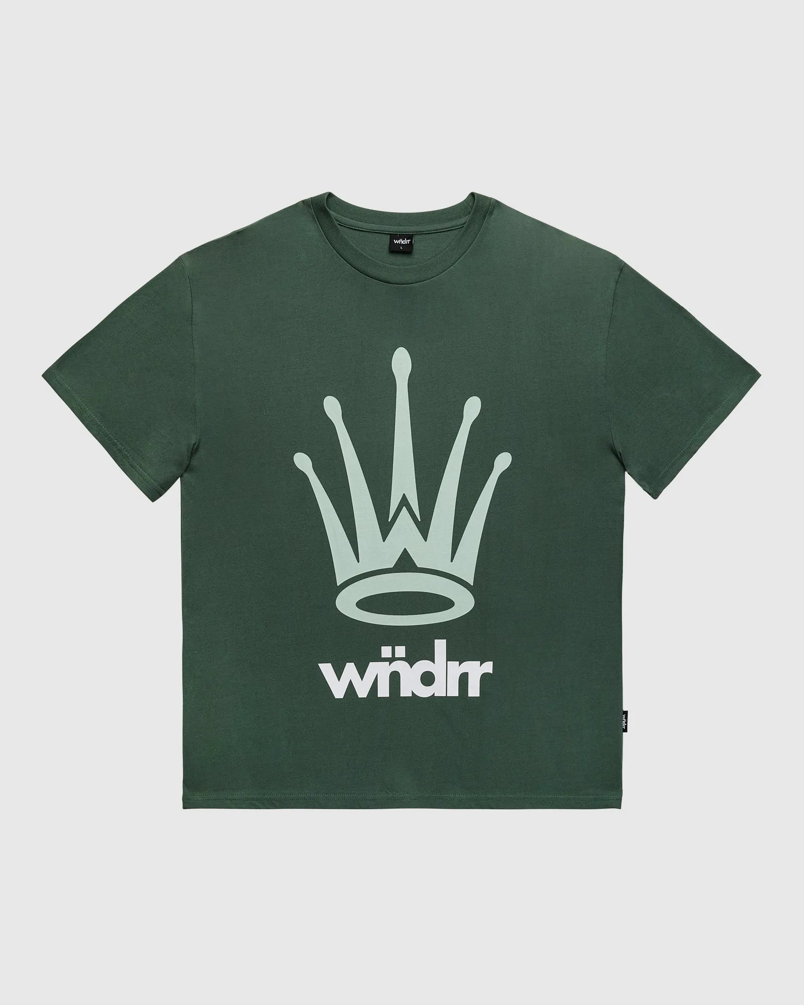 CREST BOX FIT TEE - DARK GREEN sold by WNDRR