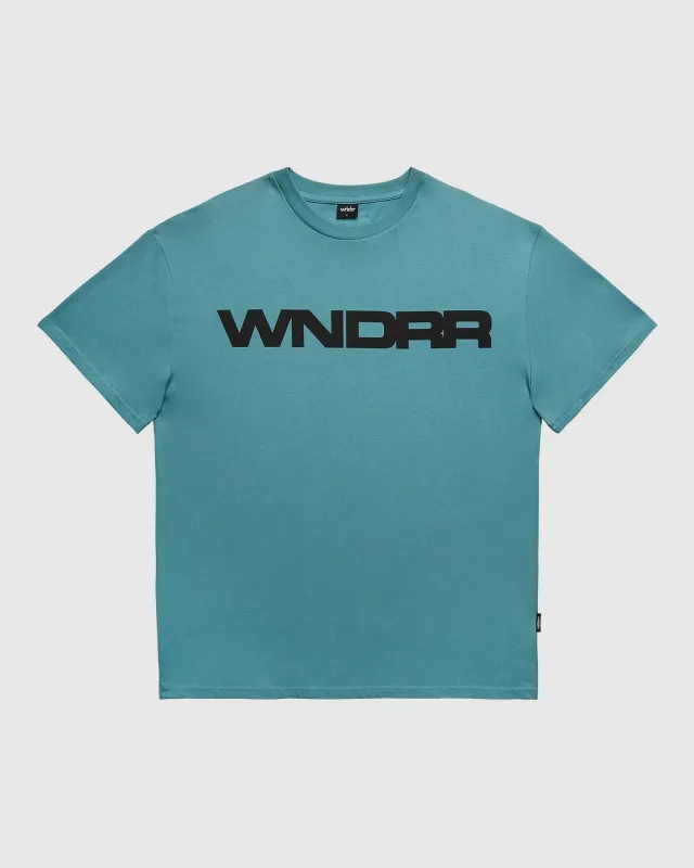 MOTIF BOX FIT TEE - DUSK BLUE sold by WNDRR