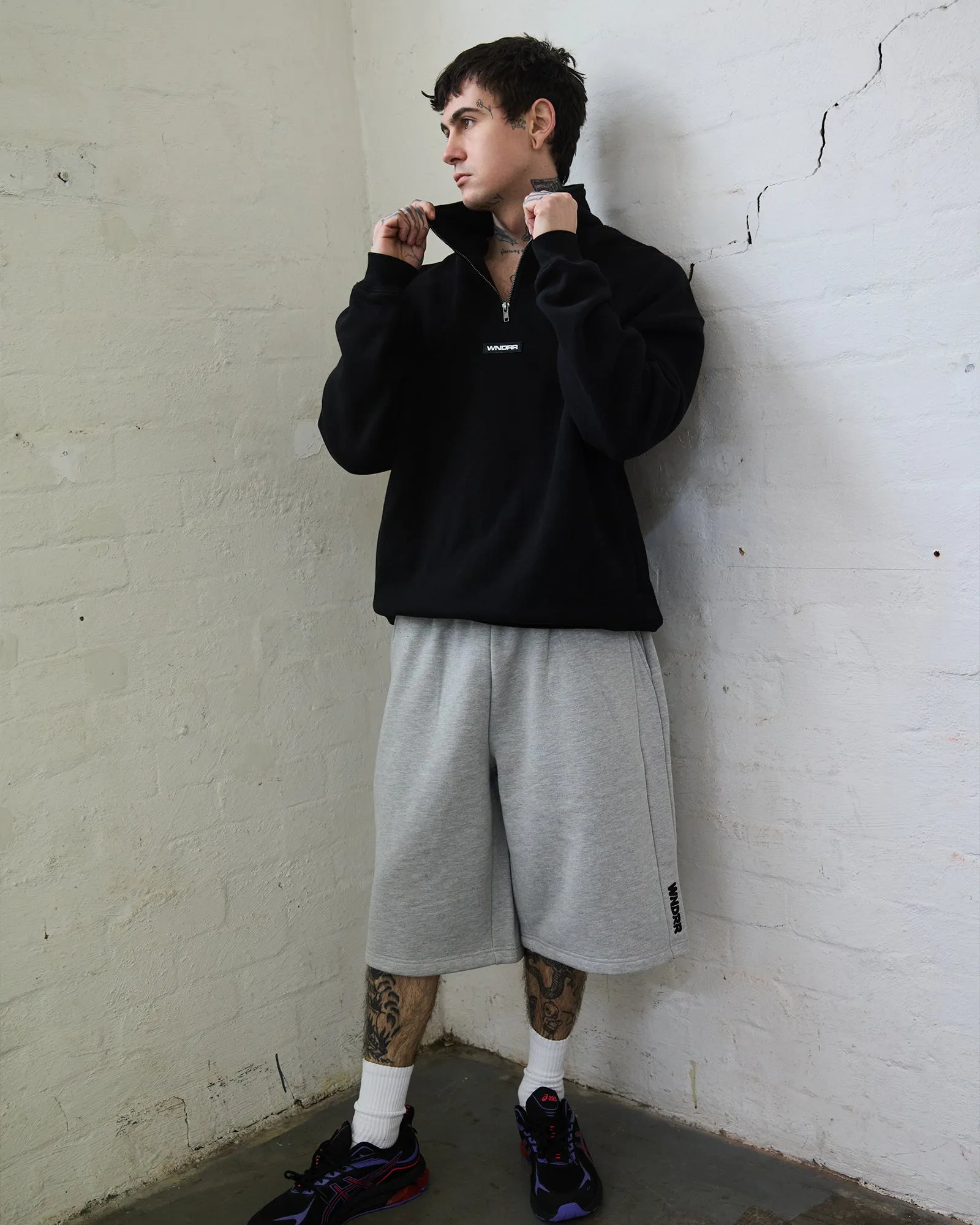 PATRON 1/4 ZIP SWEAT - BLACK sold by WNDRR product image thumbnail 4