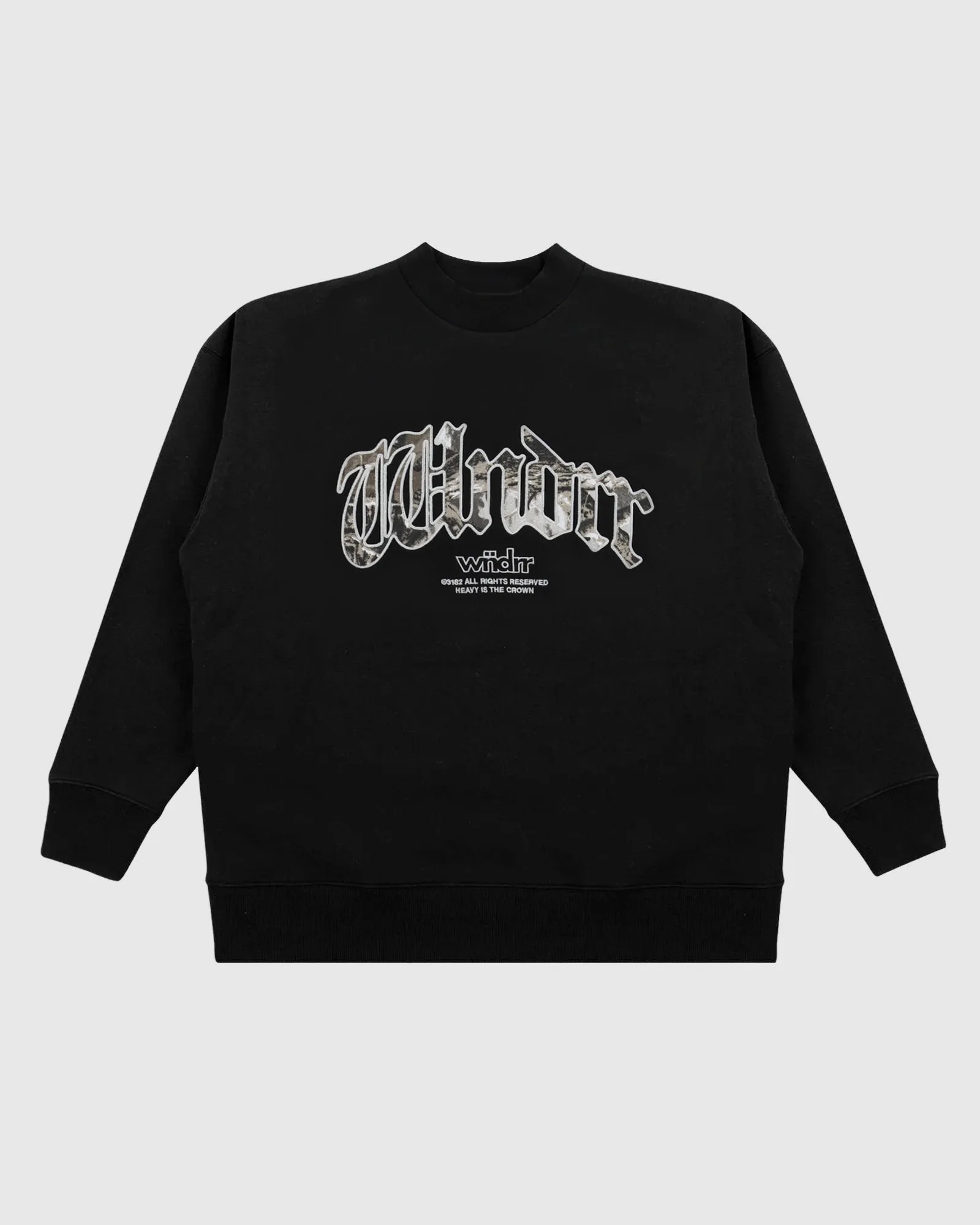 ROGUE CREW SWEAT - BLACK sold by WNDRR