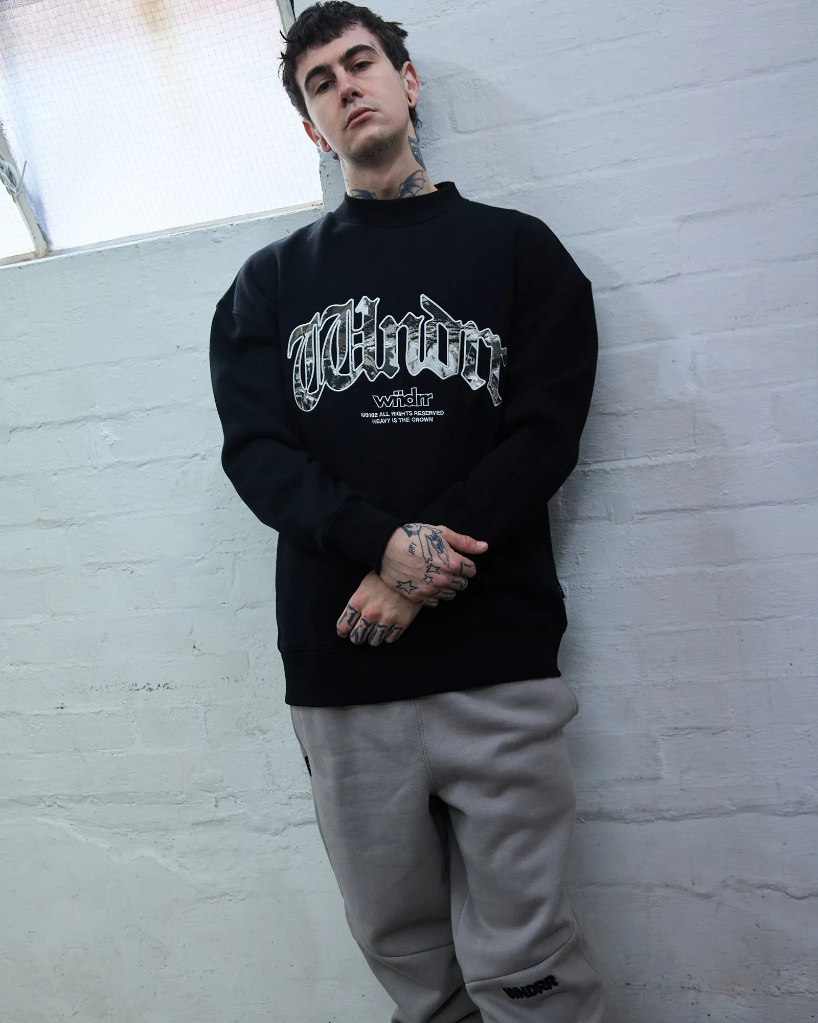ROGUE CREW SWEAT - BLACK sold by WNDRR product image thumbnail 4