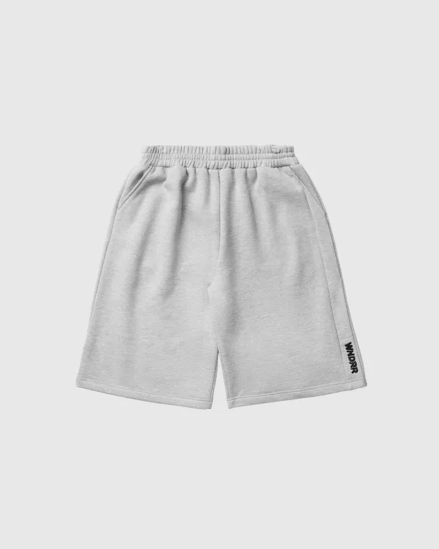 HALO TRACKSHORT - GREY MARLE sold by WNDRR