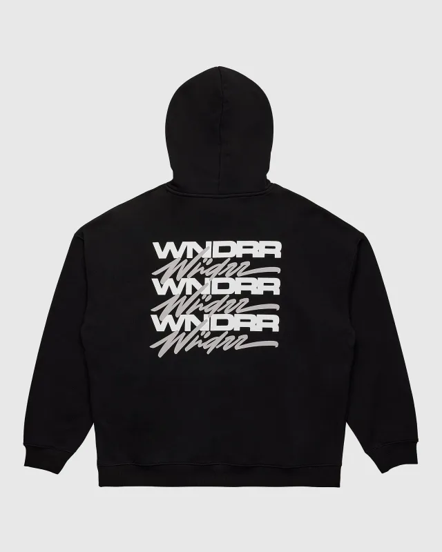 HEX HOOD SWEAT - BLACK sold by WNDRR