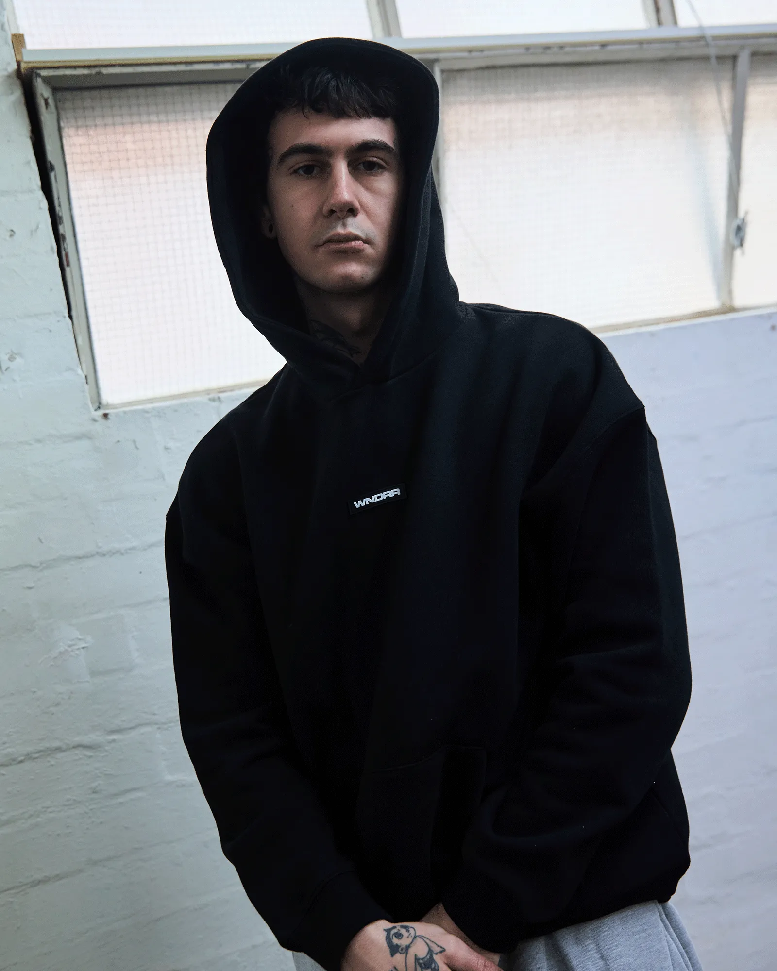 HEX HOOD SWEAT - BLACK sold by WNDRR product image thumbnail 4