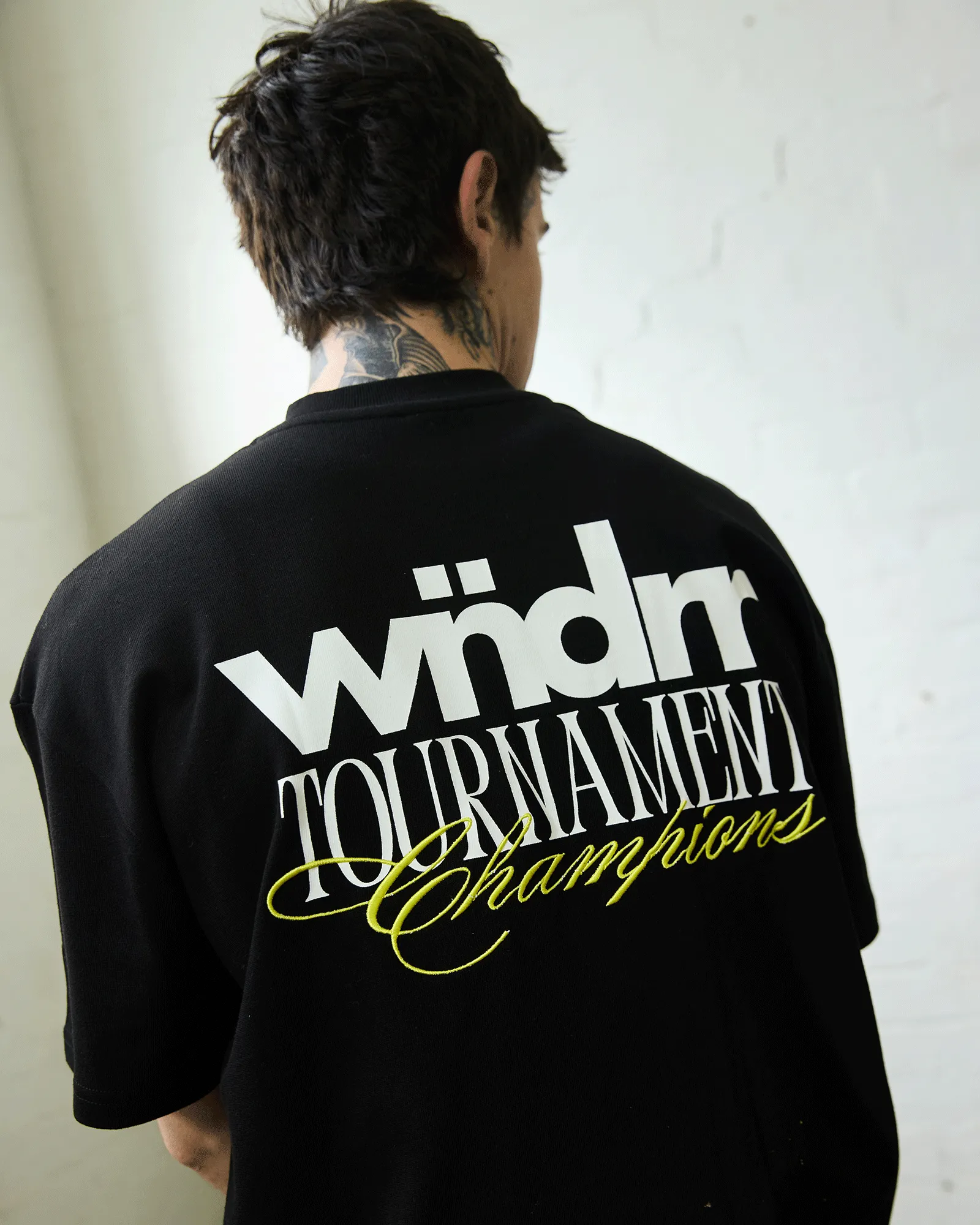 TOURNAMENT HEAVY WEIGHT TEE - BLACK sold by WNDRR product image thumbnail 2
