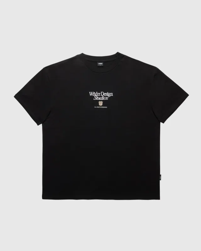 ATELIER BOX FIT TEE - BLACK sold by WNDRR