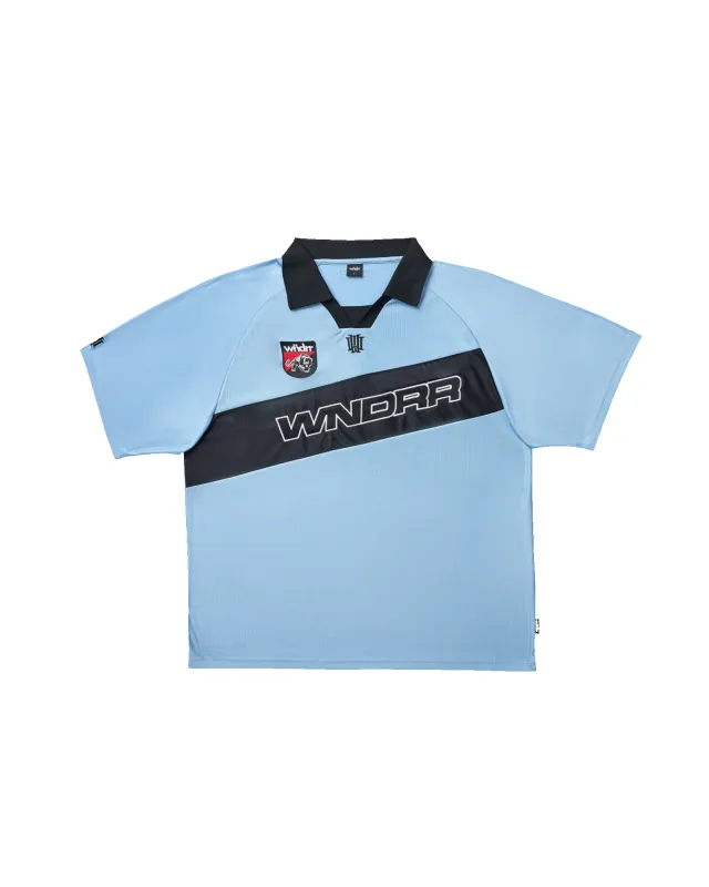 INCLINE FOOTBALL JERSEY - BLUE/BLACK sold by WNDRR
