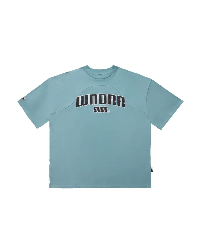 LIMITZ PANEL CLUB TEE - DUSK BLUE sold by WNDRR