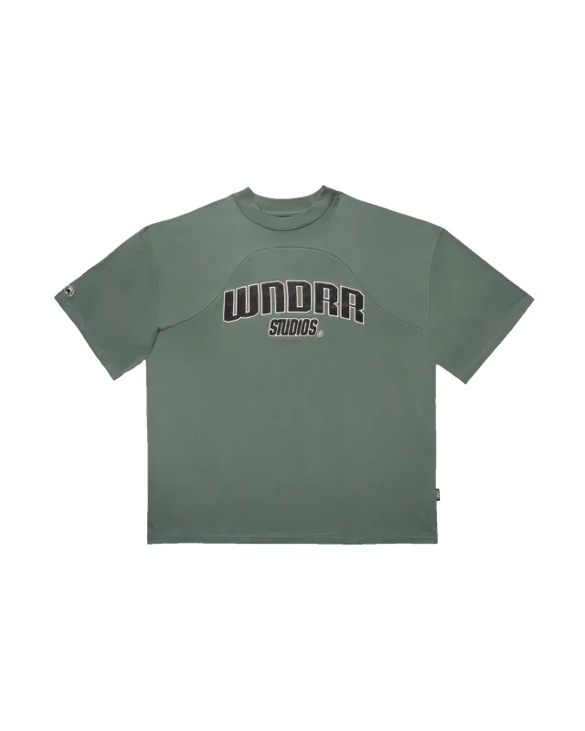 LIMITZ PANEL CLUB TEE - DARK GREEN sold by WNDRR