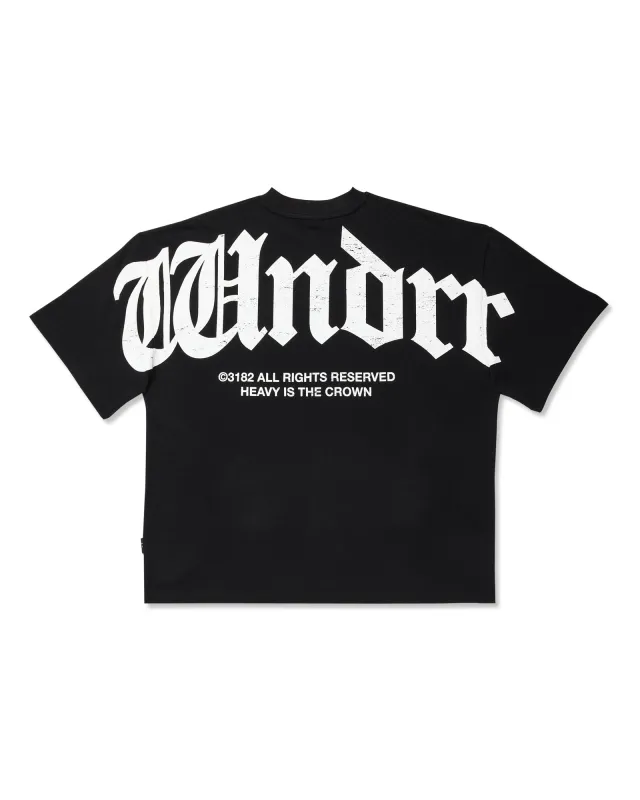 REVIVAL HEAVY WEIGHT TEE - BLACK sold by WNDRR