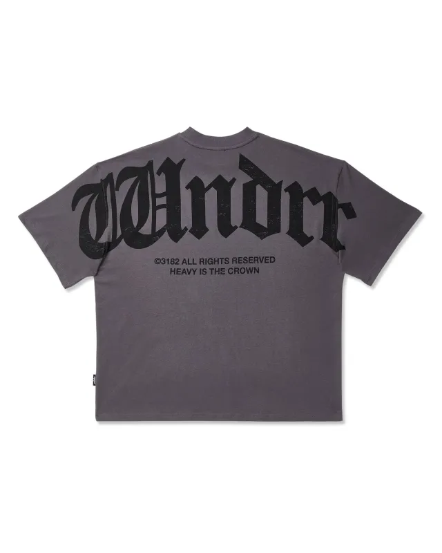 REVIVAL HEAVY WEIGHT TEE - CHARCOAL sold by WNDRR