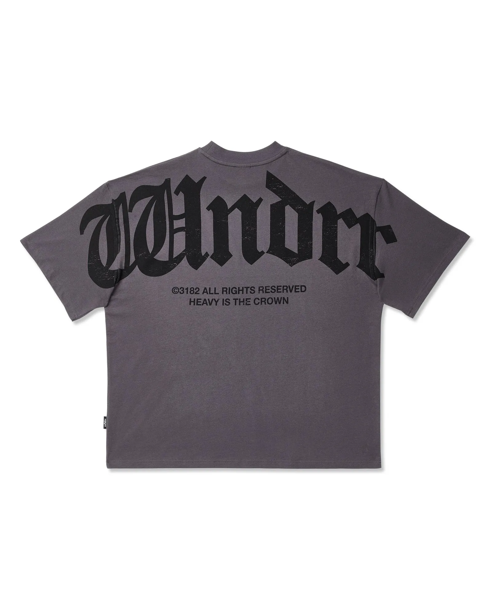 REVIVAL HEAVY WEIGHT TEE - CHARCOAL sold by WNDRR