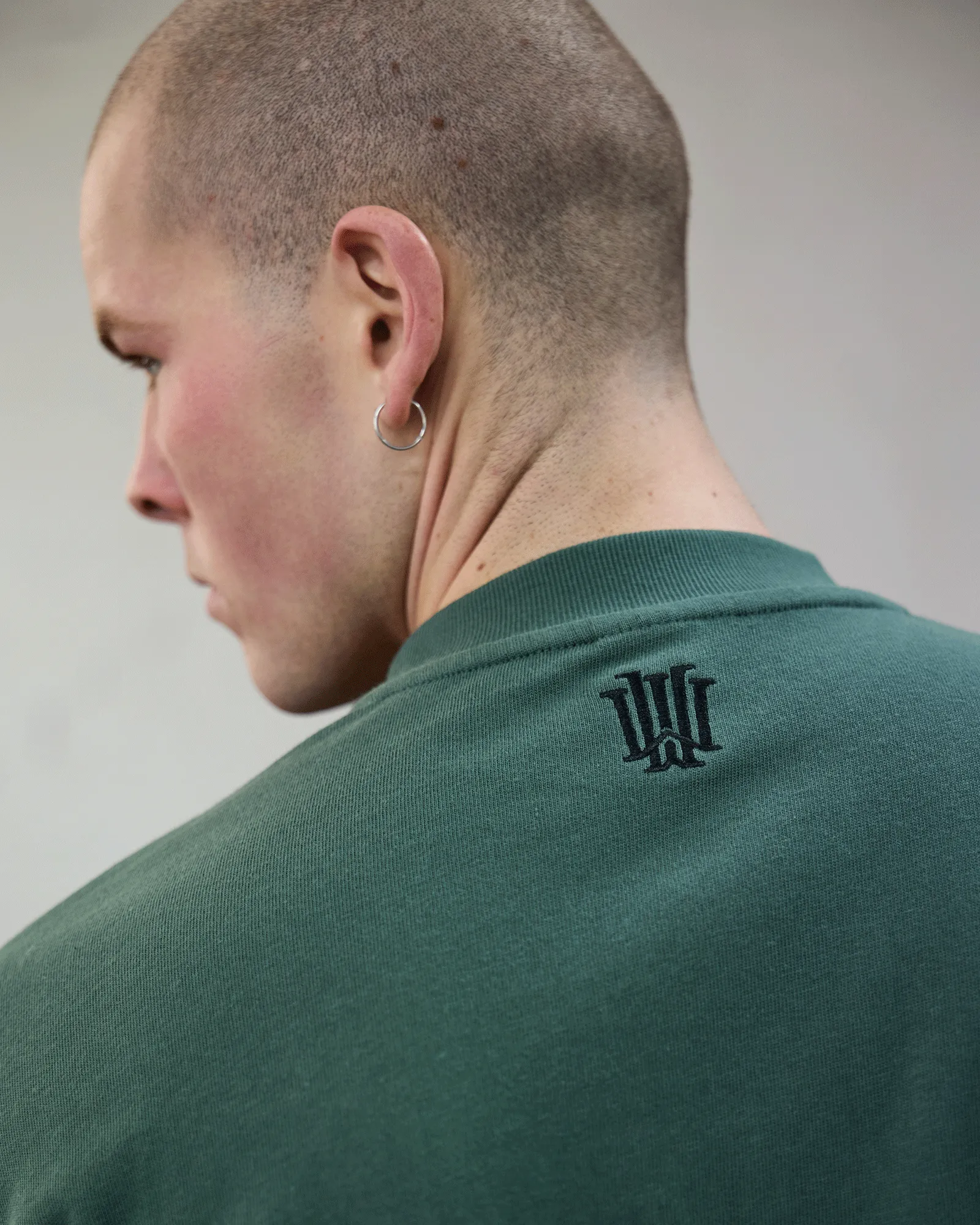 PROTOCOL HEAVY WEIGHT TEE - DARK GREEN sold by WNDRR product image thumbnail 5