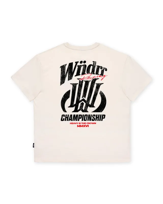 SKYLINE BOX FIT TEE - OFF WHITE sold by WNDRR