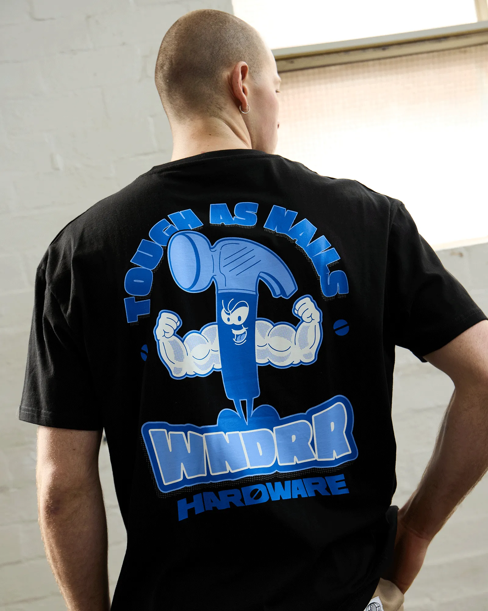 HARDWARE BOX FIT TEE - BLACK sold by WNDRR product image thumbnail 2