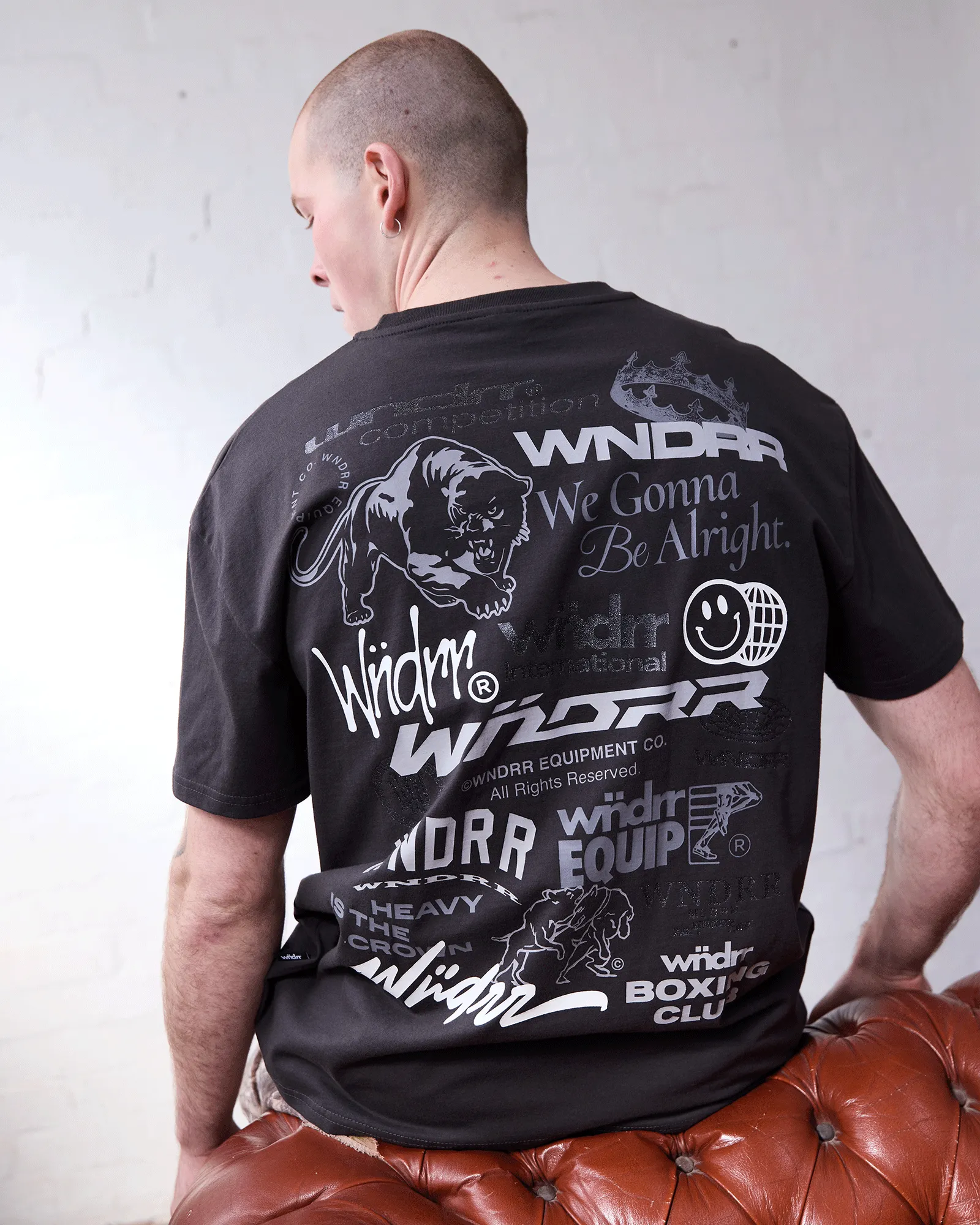 SYNDICATE BOX FIT TEE - FADED BLACK sold by WNDRR product image thumbnail 2