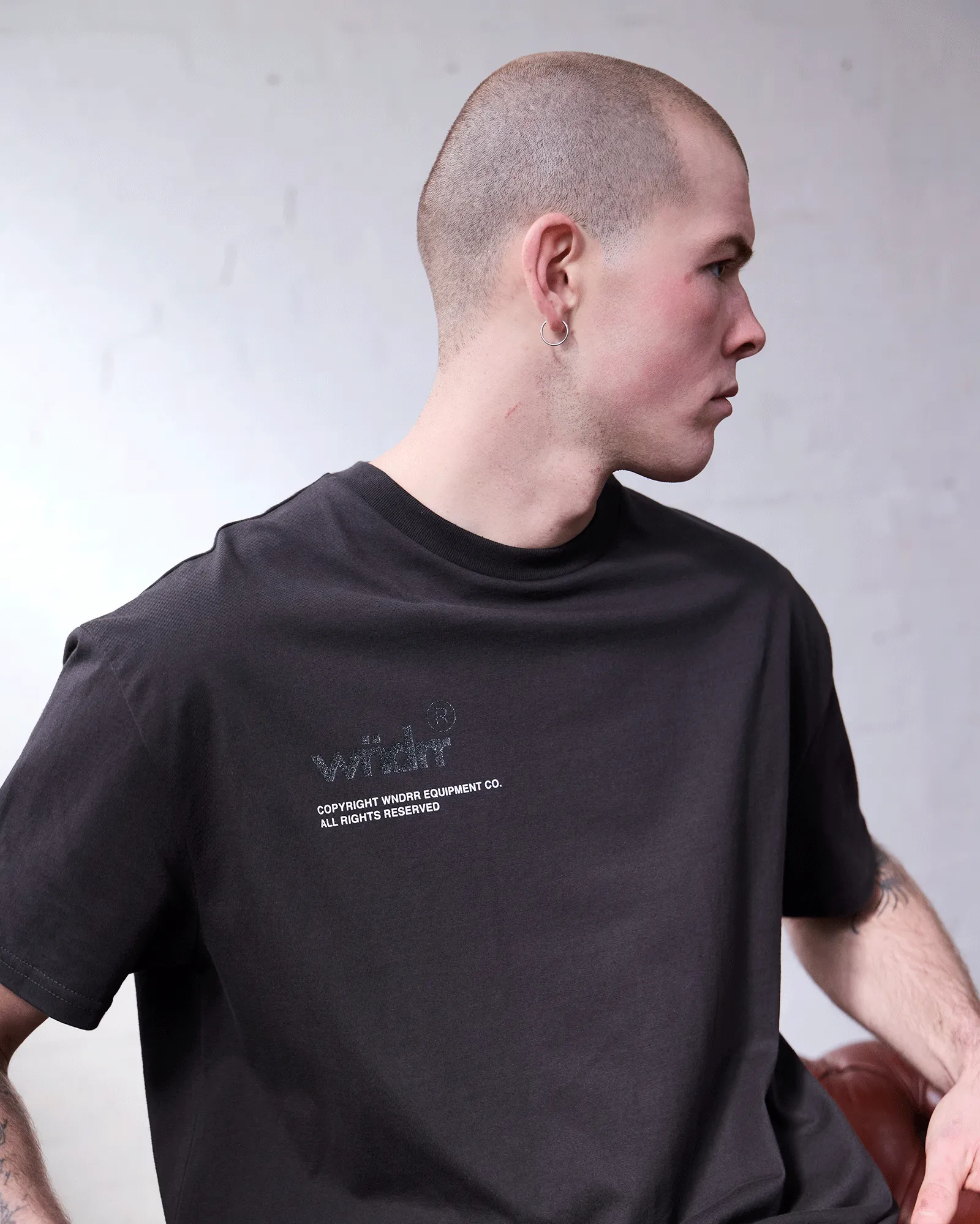 SYNDICATE BOX FIT TEE - FADED BLACK sold by WNDRR product image thumbnail 4