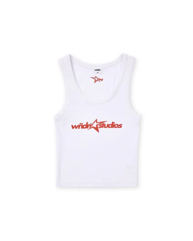 STXR TANK TOP - WHITE sold by WNDRR