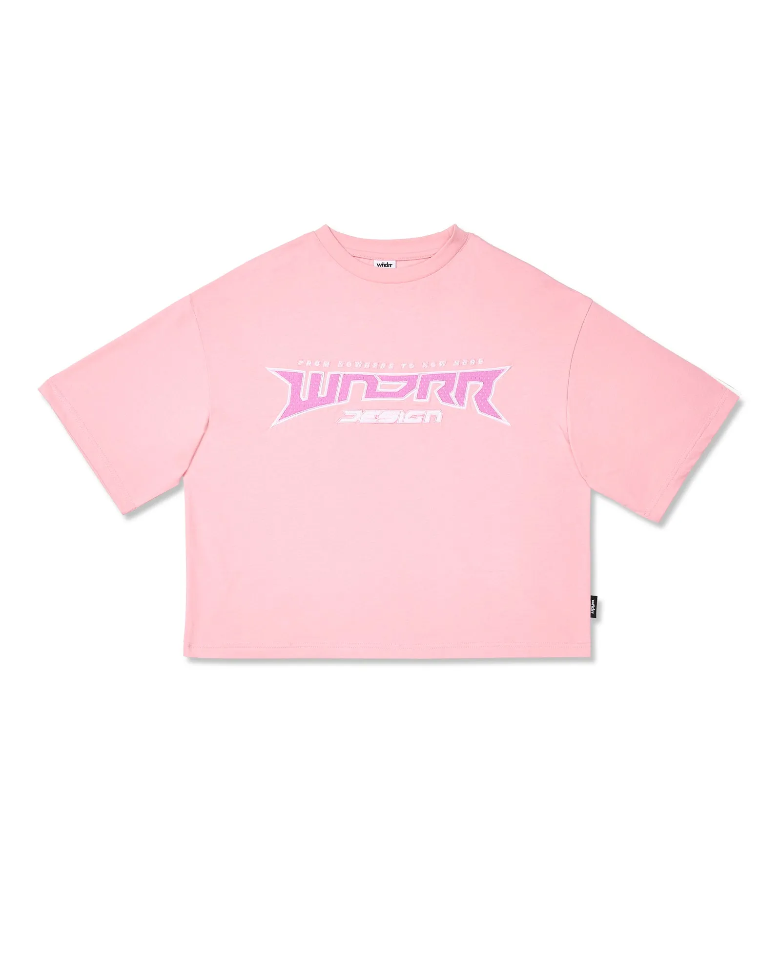 PULSE CROPPED FIT TEE - PINK sold by WNDRR