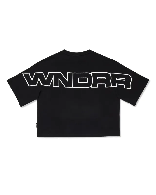 PATRON CROPPED FIT TEE - BLACK sold by WNDRR