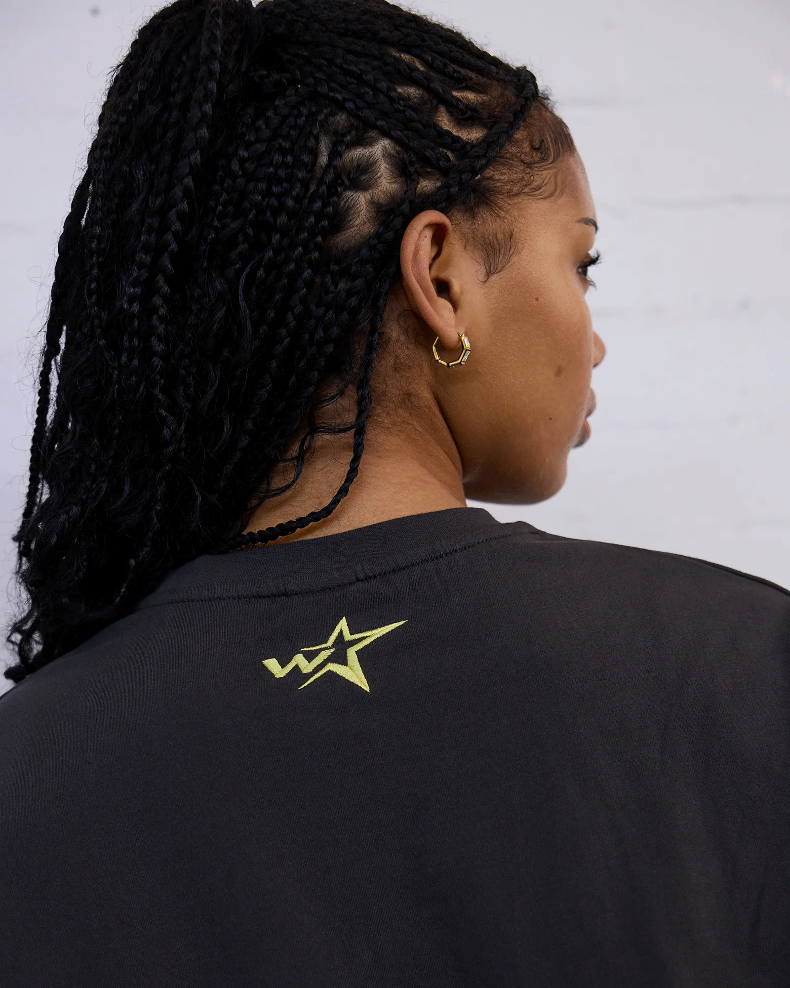 STXR CROPPED FIT TEE - FADED BLACK sold by WNDRR product image thumbnail 5