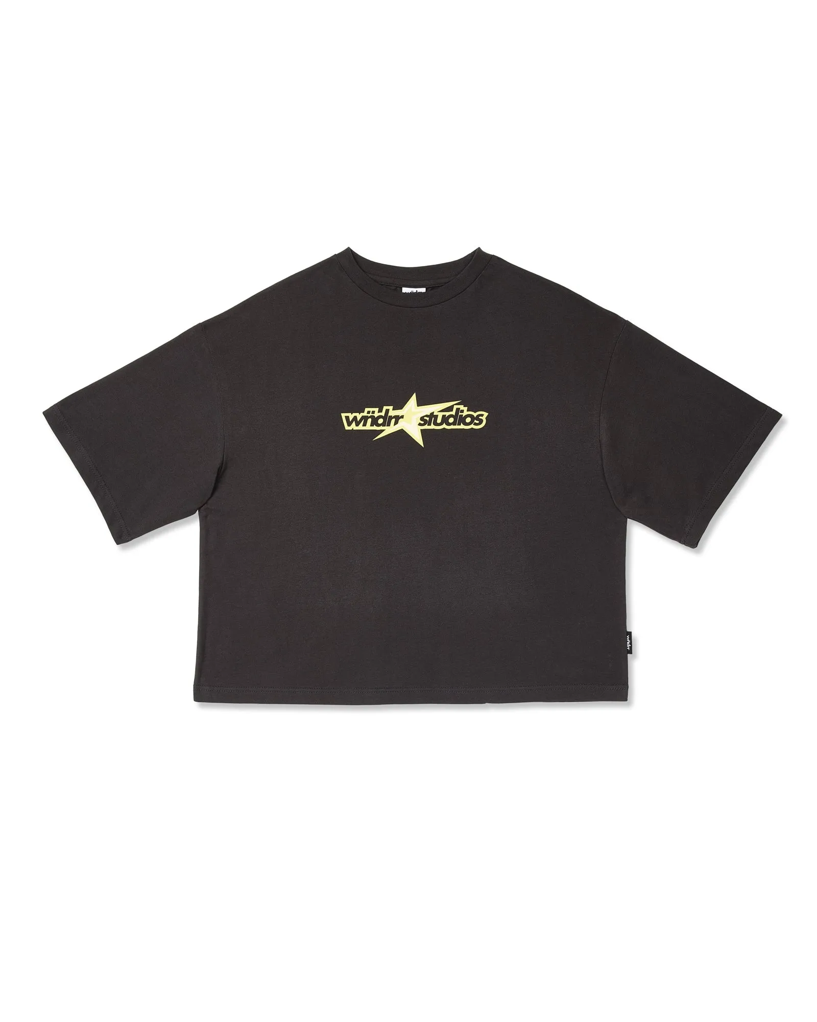 STXR CROPPED FIT TEE - FADED BLACK sold by WNDRR