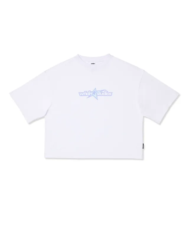 STXR CROPPED FIT TEE - WHITE sold by WNDRR