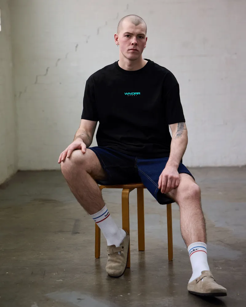 COLLECTIVE BOX FIT TEE - BLACK sold by WNDRR product image thumbnail 5