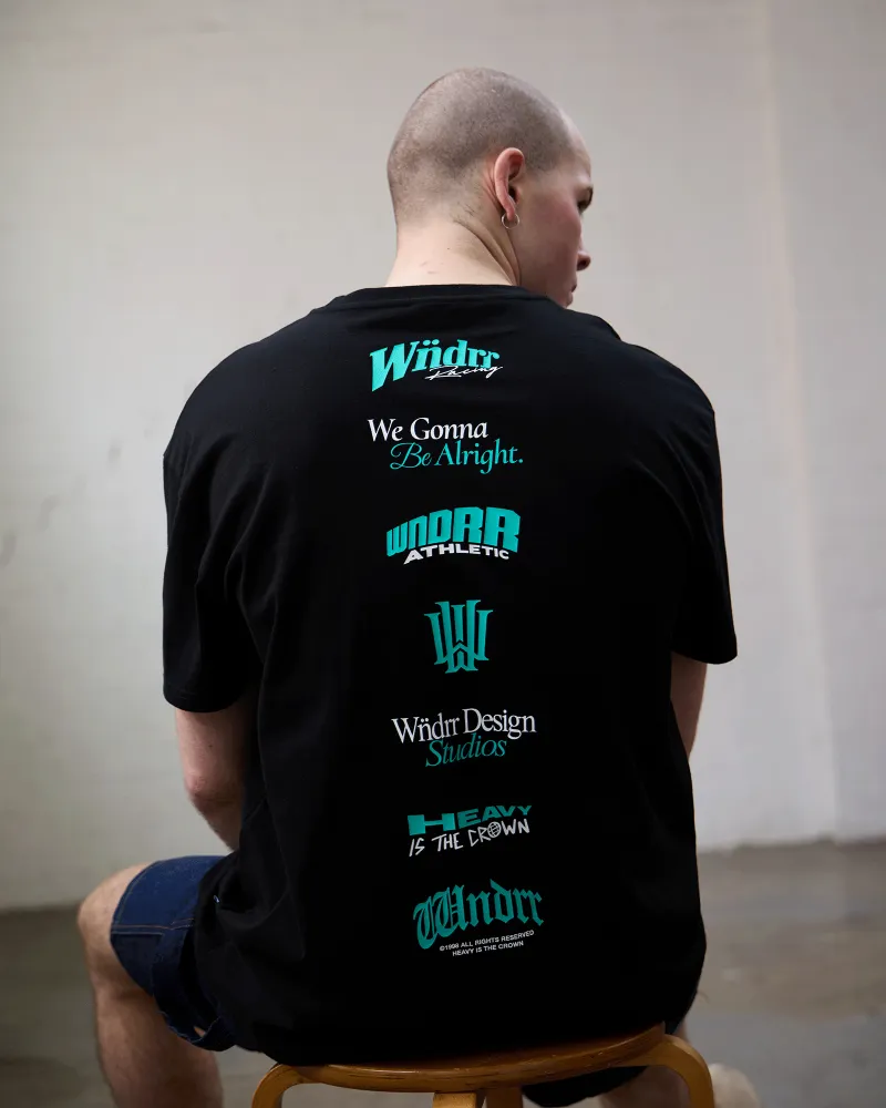 COLLECTIVE BOX FIT TEE - BLACK sold by WNDRR product image thumbnail 2