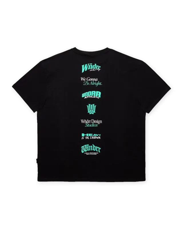 COLLECTIVE BOX FIT TEE - BLACK sold by WNDRR