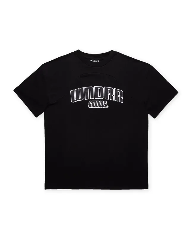 LIMITZ PANEL CLUB TEE - BLACK sold by WNDRR
