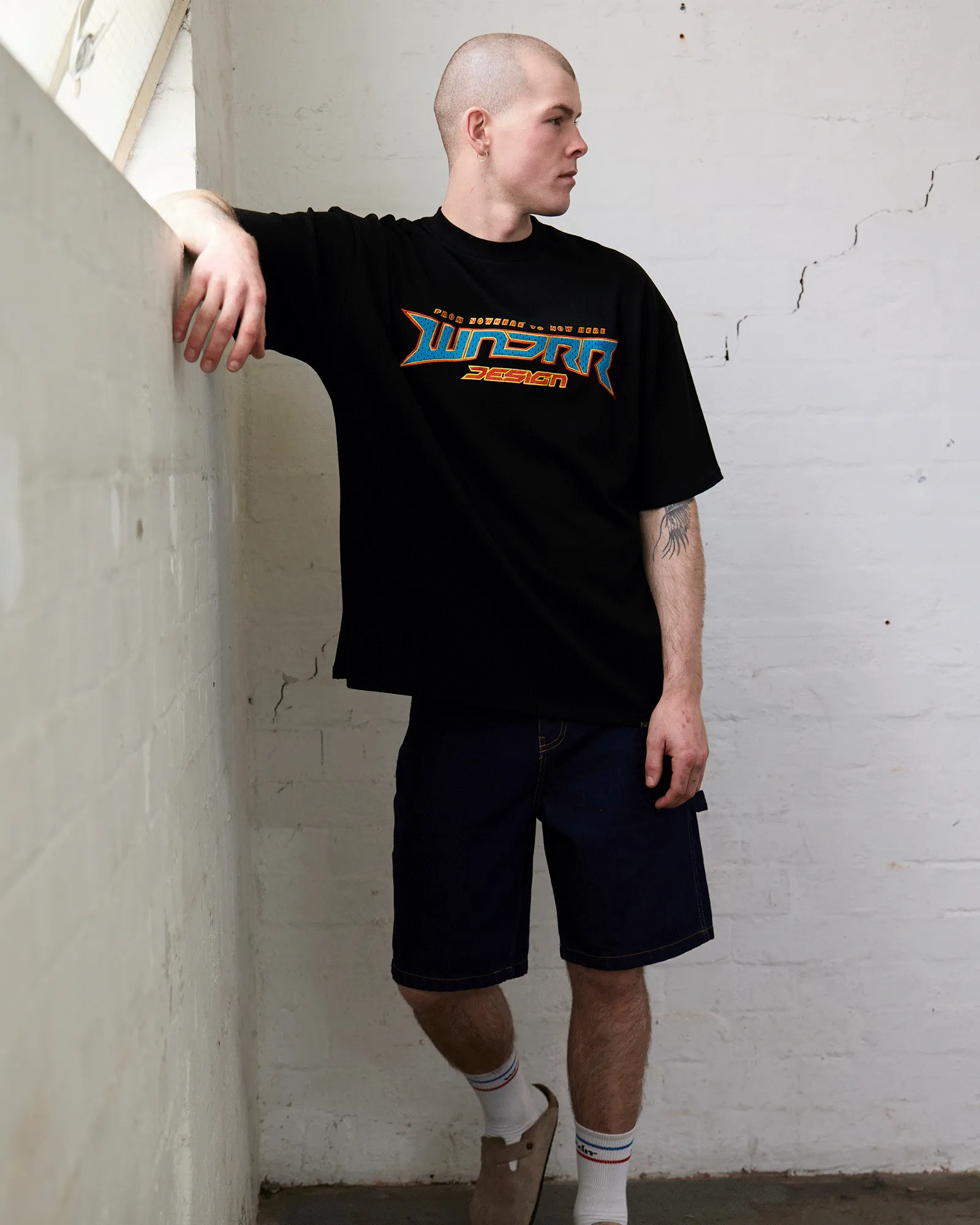 PULSE HEAVY WEIGHT TEE - BLACK sold by WNDRR product image thumbnail 5