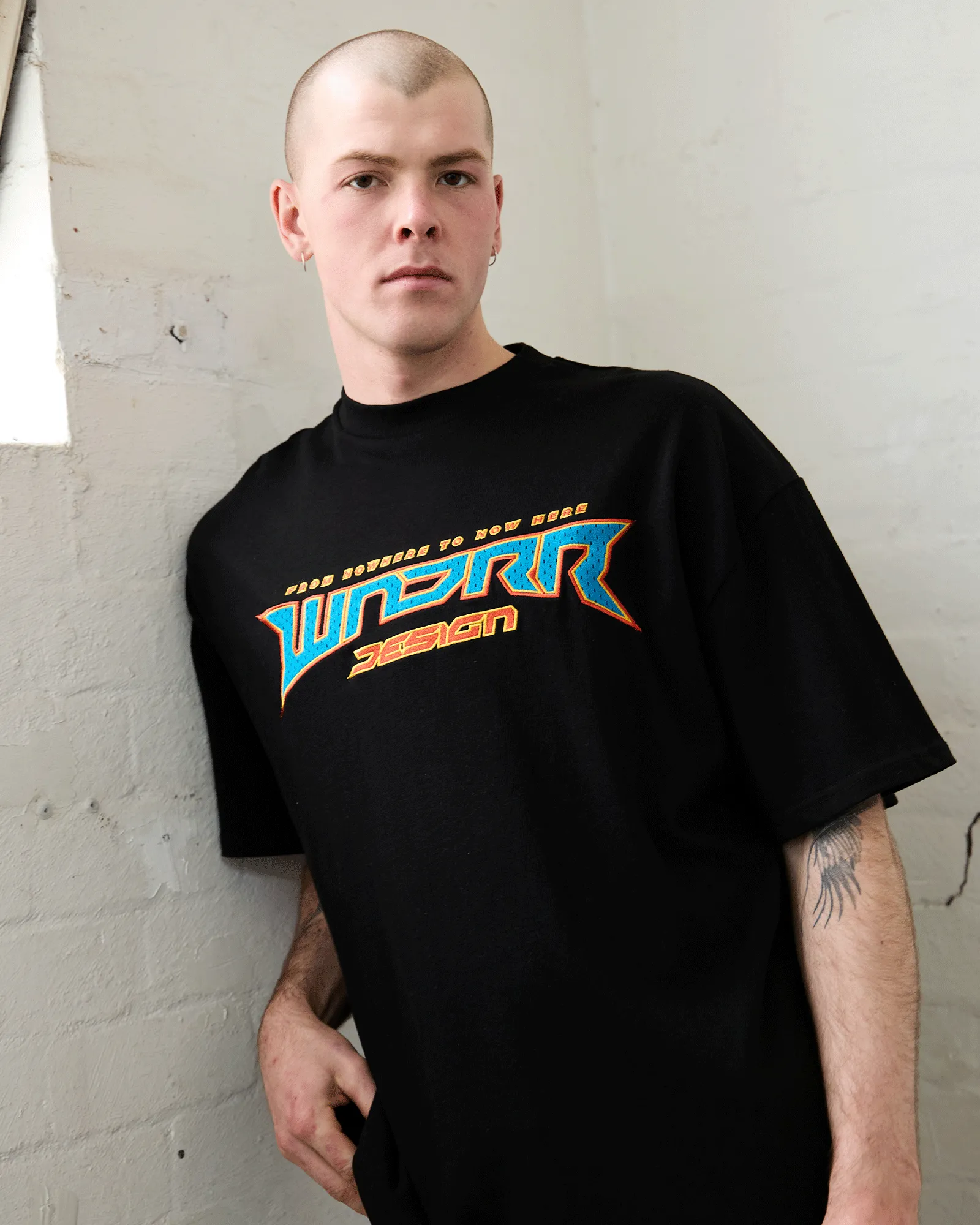 PULSE HEAVY WEIGHT TEE - BLACK sold by WNDRR product image thumbnail 2