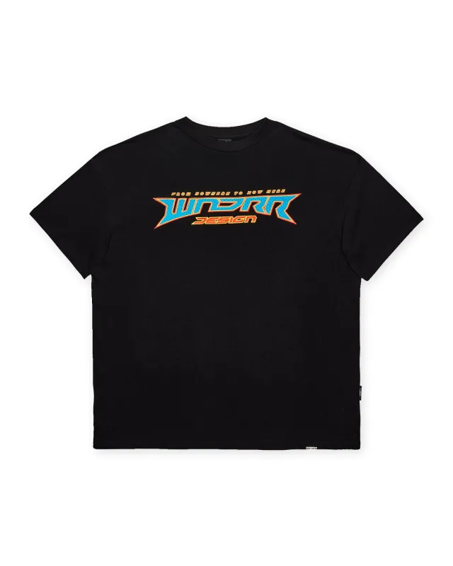 PULSE HEAVY WEIGHT TEE - BLACK sold by WNDRR