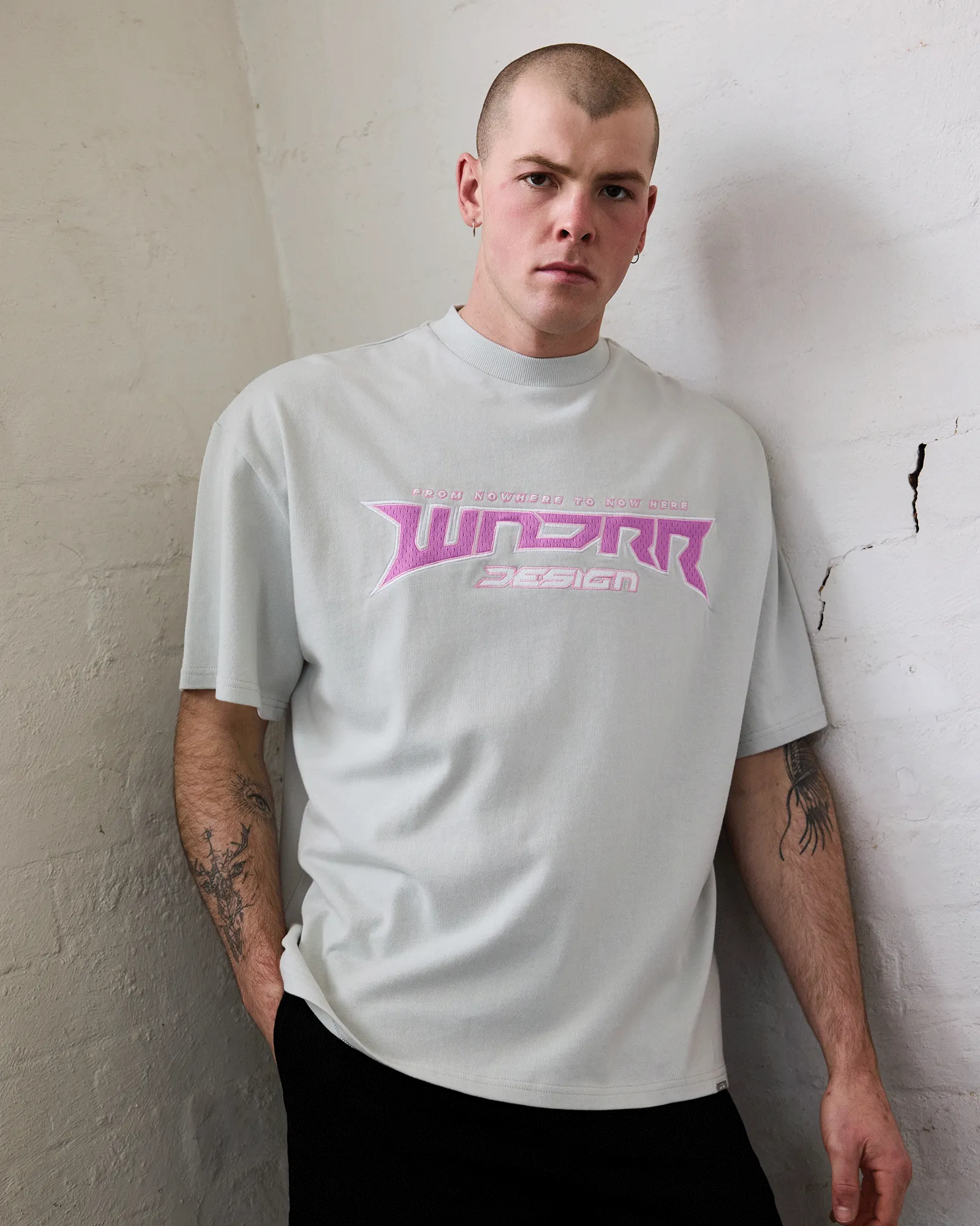 PULSE HEAVY WEIGHT TEE - OYSTER sold by WNDRR product image thumbnail 4